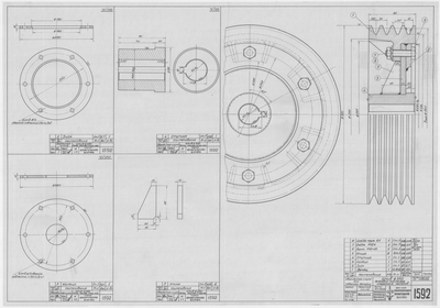 Thumbnail for 1592_ЗверобойнаяШхуна_ШкивРезервно-МасляныхСпаренныхНасосов_Диам350мм_1951