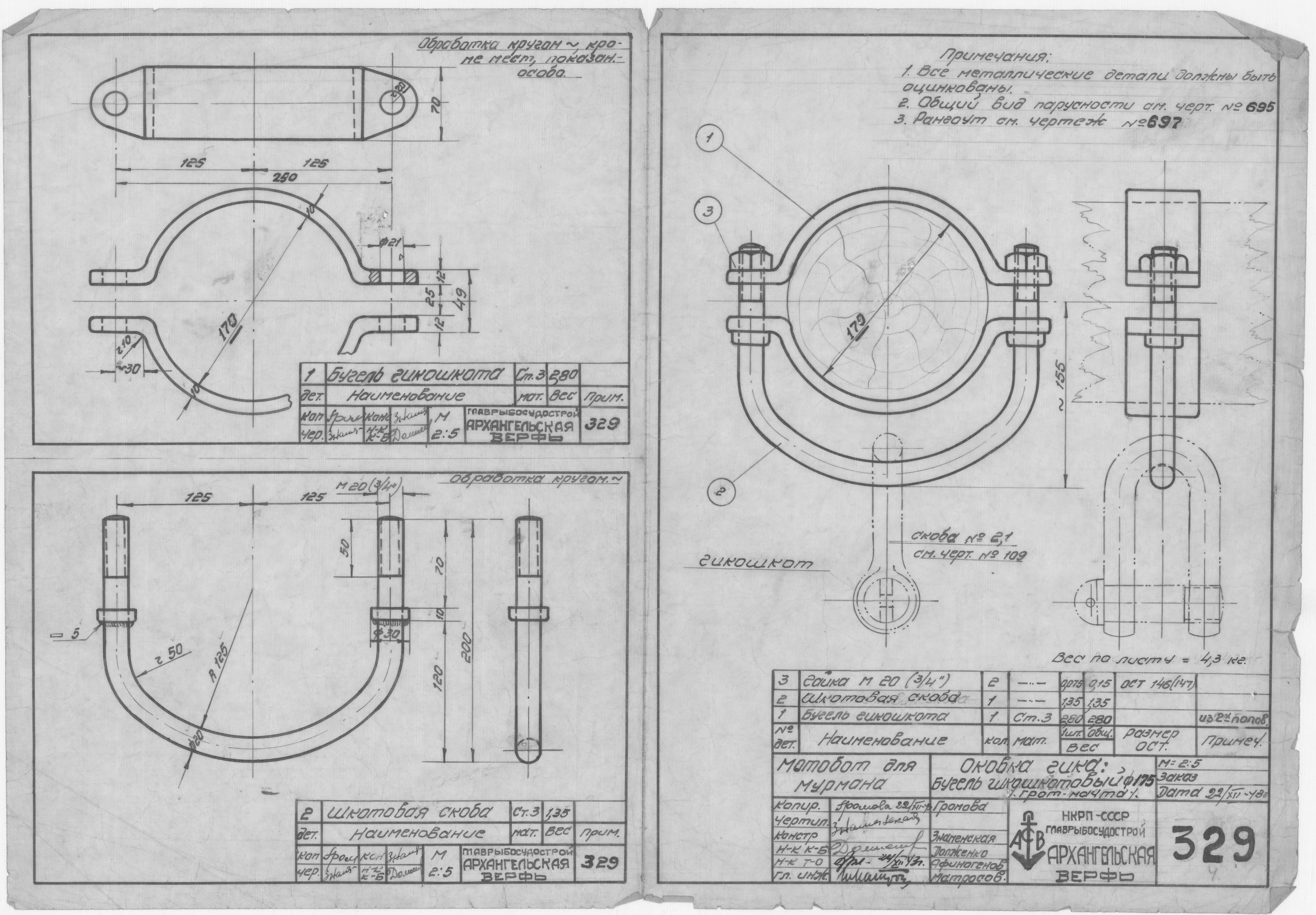 329_БотДляМурмана_ОковкаГикаБугельШкошкотовый175ГротМачта_1943