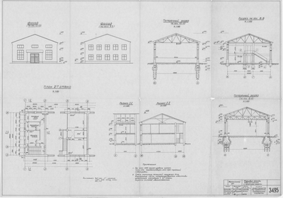 Thumbnail for 3495_МеханическийЦех_ТорцовыеФасадыИПланВторогоЭтажа_1962