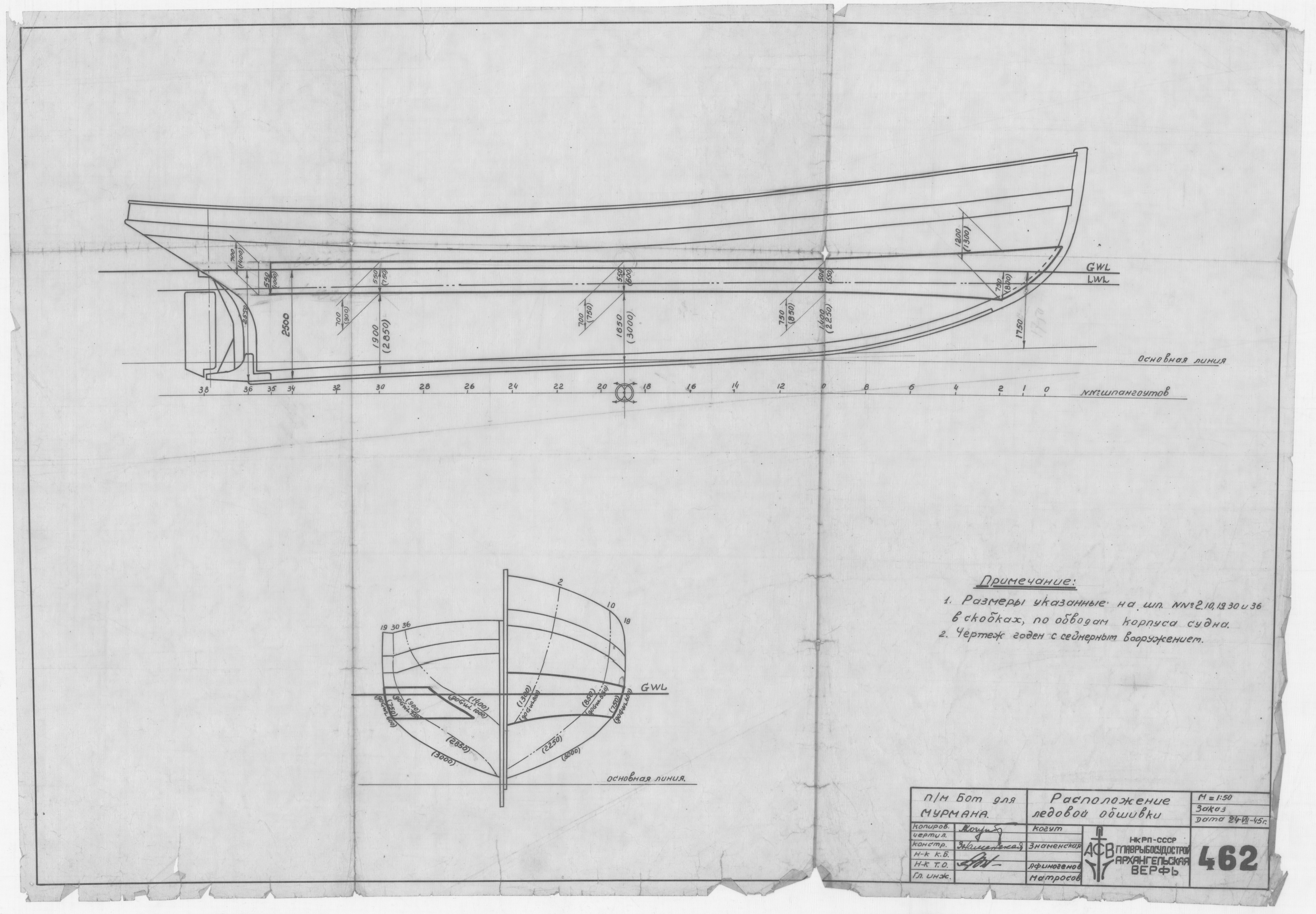 462_ БотДляМурмана_РасположениеЛедовойОбшивки_1945