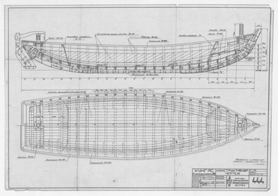 Thumbnail for 444_КУНГАС Грузоподъемностью 20 т_Конструктивный чертеж_1946