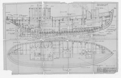Thumbnail for 938_БотДляМурмана_КнструктивныйЧертежКорпуса_Двигатель3-Д-6_1948