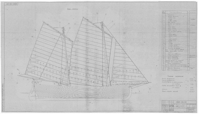 Thumbnail for 8510-00-03_Лист1_16ВесельныйПарусноГребнойБаркас_ОбщееРасположение_1981