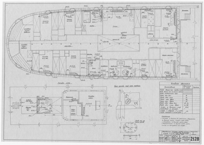 Thumbnail for 2128_ЗверобойнаяШхуна_СистемыПаровогоОтопленияИПаротушения_ПринципиальнаяСхема_1953