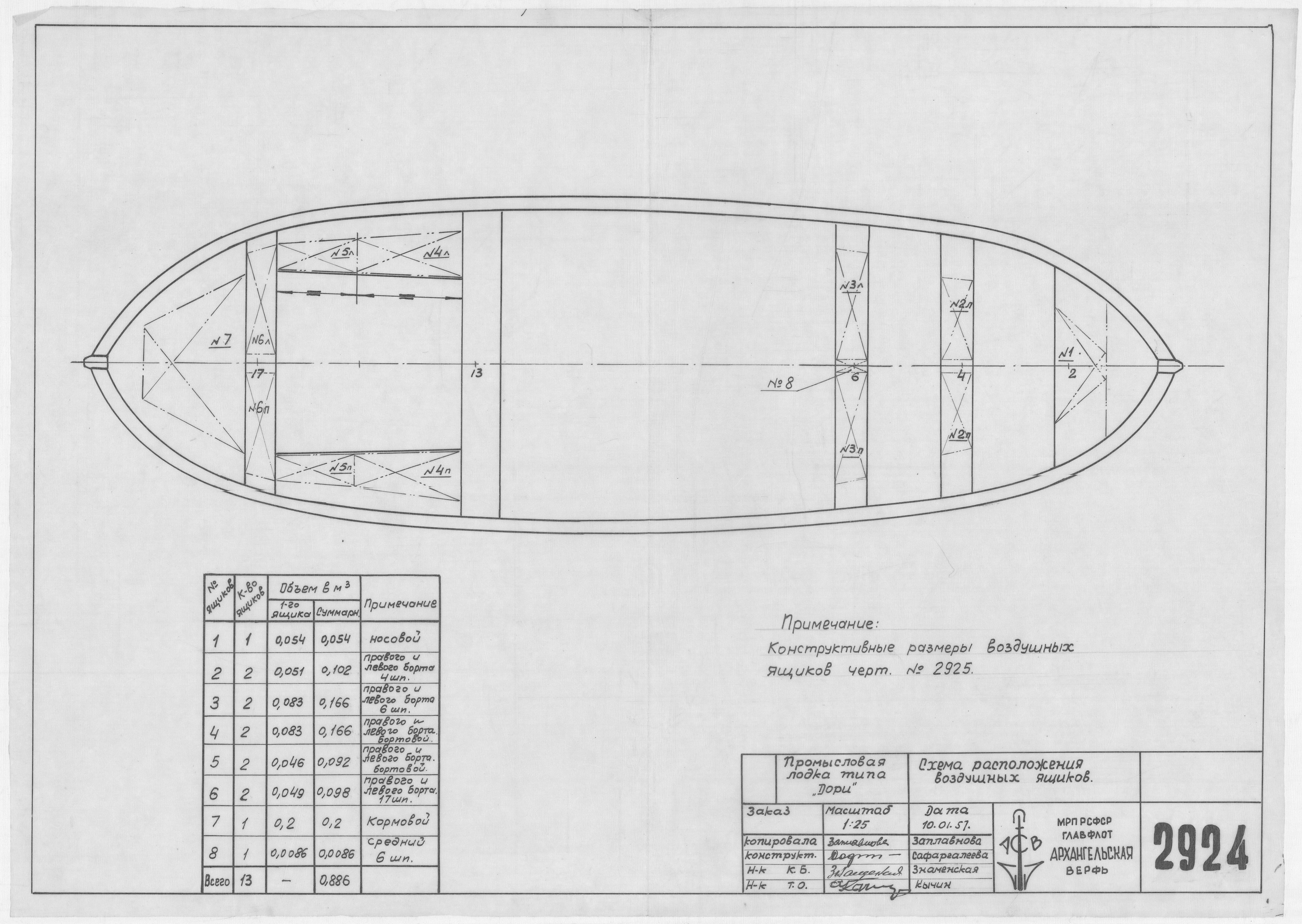 2924_Дори_Промысловая_ВоздушныеЯщики_СхемаРасположения_1957